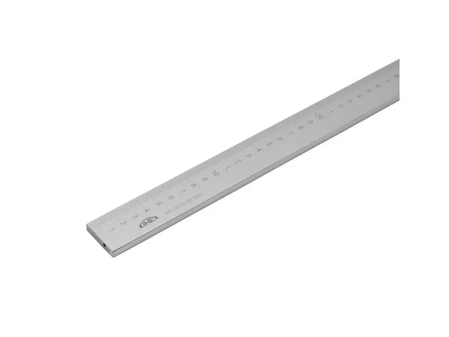 Měřítko ocelové ploché s vertikální stupnicí bez povrchové úpravy 500x25x5 mm