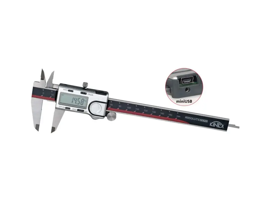 Posuvné měřítko digitální ABSOLUTE ZERO 150/40mm s kolečkem KINEX