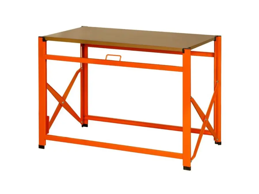 Pracovní stůl s MDF & galvanizovanou pracovní deskou sklápěcí 970 mm