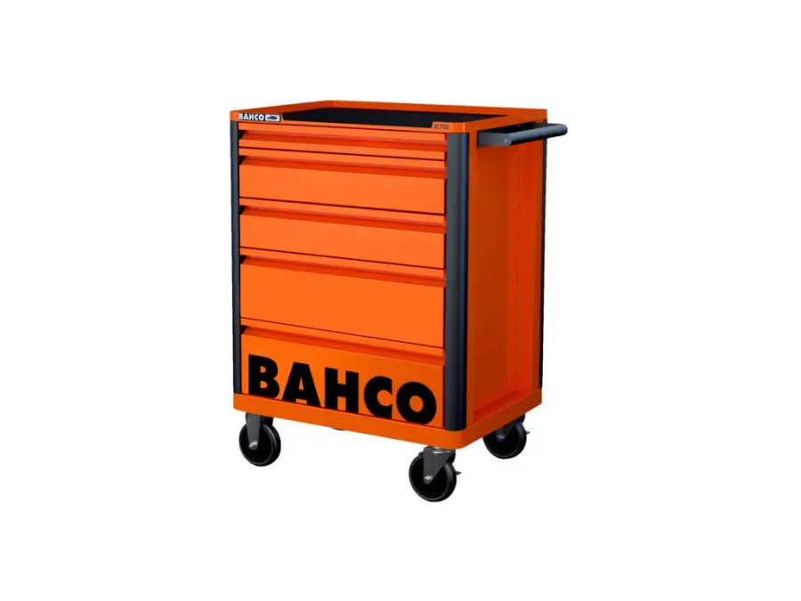 Zásuvkový vozík STANDARD na nářadí s 5-zásuvkami, oranžový