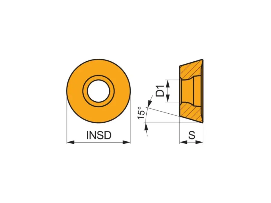 Frézovací VBD upínané šroubkem 80029779 / 7391628 RDMT 08PR G2 -S- PRAMET