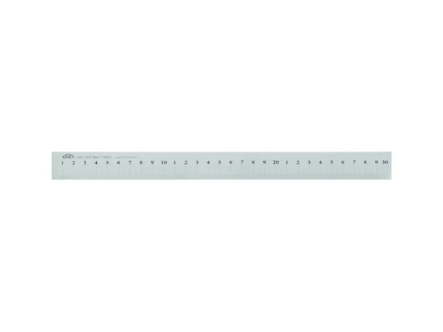 Měřítko ocelové ploché - popis laserem, DIN 866 1500x32x6 mm KINEX