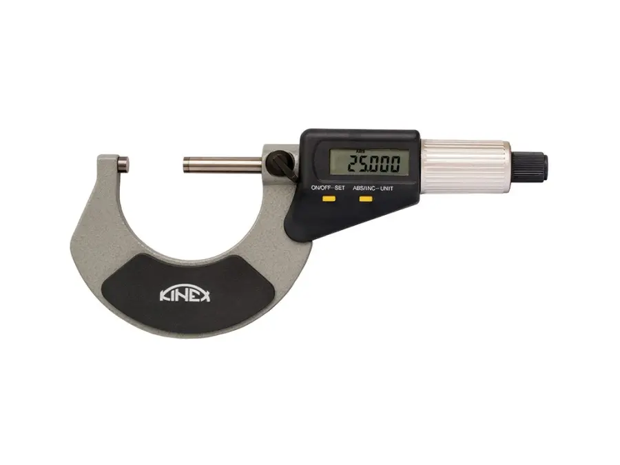 Mikrometr třmenový digitální DIN 863, NEW DESIGN - TOP QUALITY 0,001 mm 25-50 mm KINEX