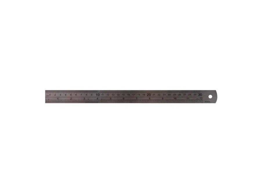 Ocelové pravítko, metrická stupnice – 19x150 mm