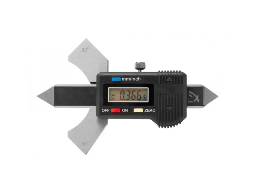 Měrka koutových svarů DIN Digital 0,01 mm 60°,70°,80°,90° 0-20 mm KINEX