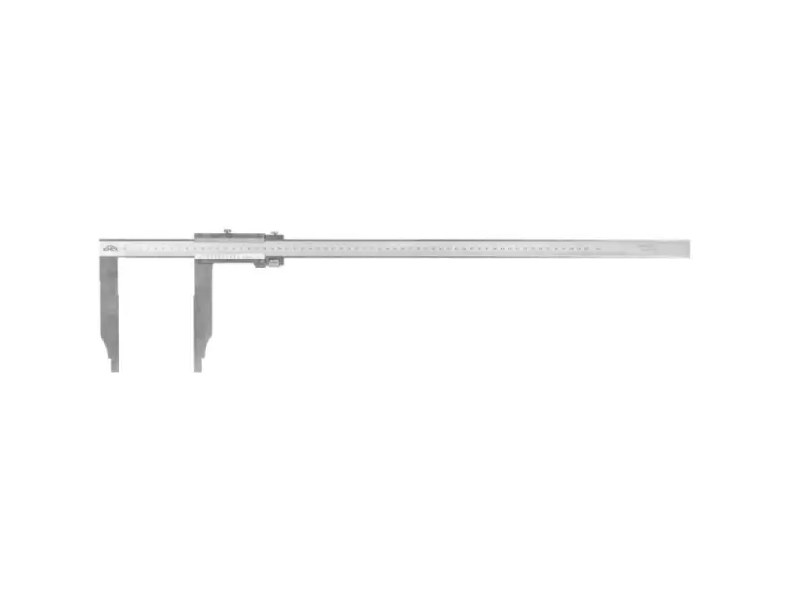 Posuvné měřítko 400/100 mm 0,02 mm s jemným stavěním bez horních nožů DIN 862 šroub. nonius KINEX