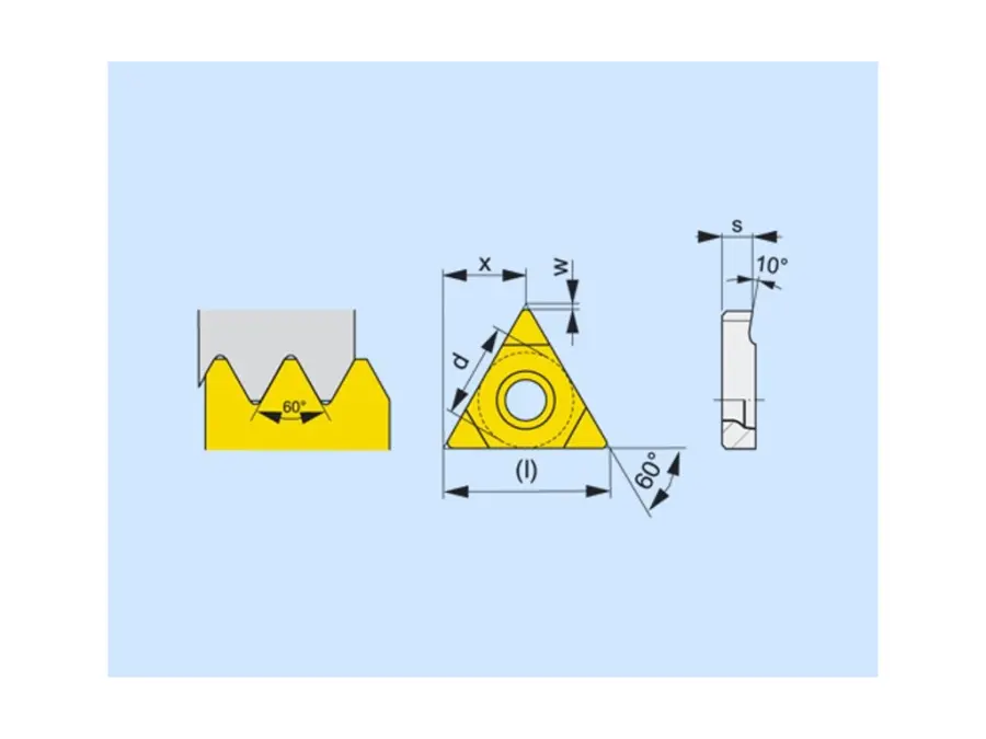 Soustružnické VBD závitové + zapichovací 80022549 / 6755657 TN 60°-S PP EXT C3 -S- PRAMET