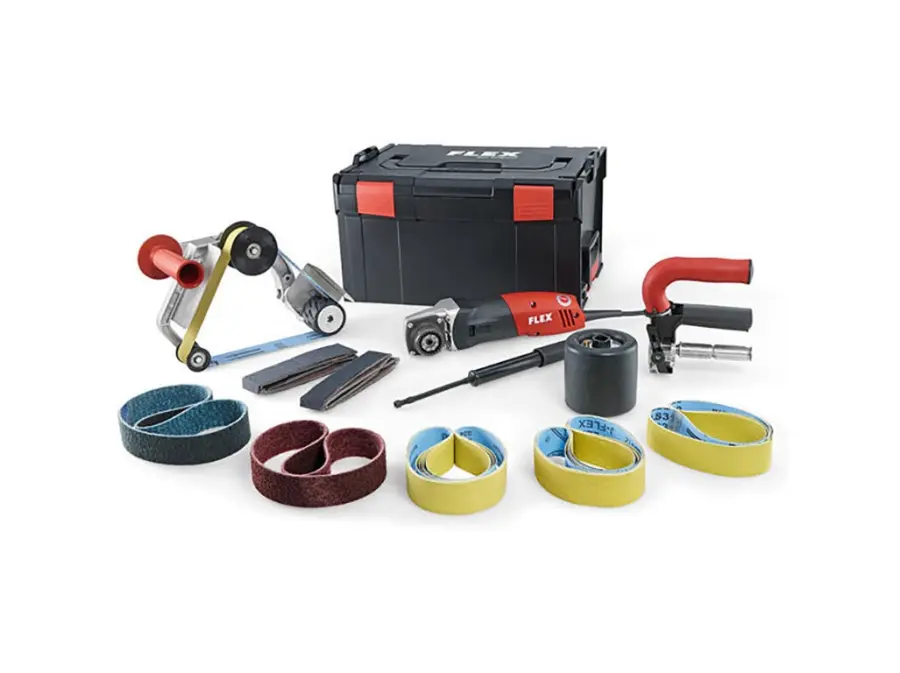 BSE 14-3 INOX Set 3 in 1 Maxi Pásová bruska na trubky, pásový pilník a satinýrka FLEX