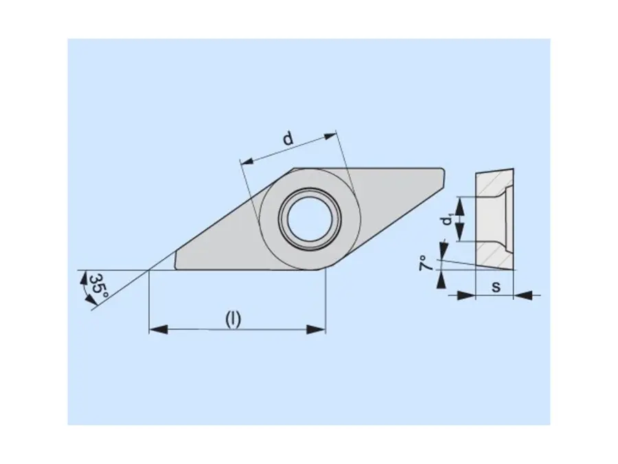 Soustružnické VBD pozitivní 80023730 / 6756310 VCGX A2 -S- PRAMET