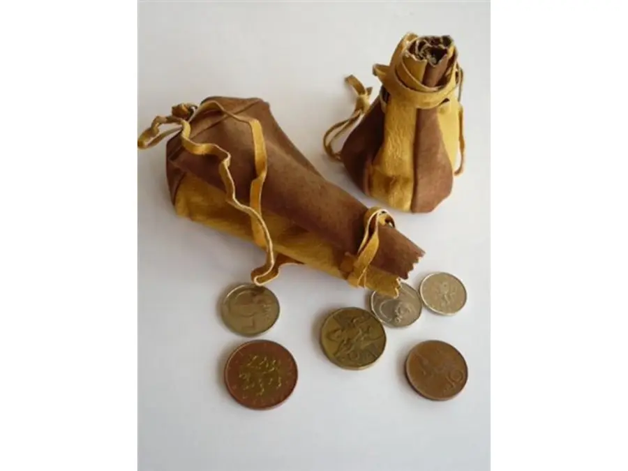 Kožené pytlíky na drobný materiál ( i na mince)