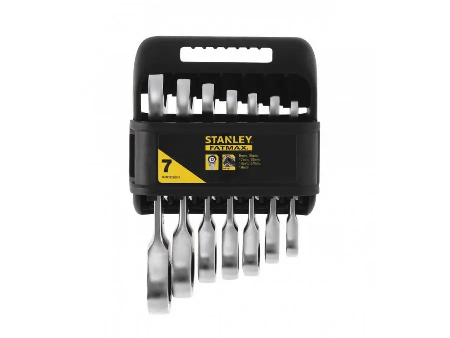 FatMax® 7dílná sada krátkých ráčnových očkoplochých klíčů (8 - 19 mm)