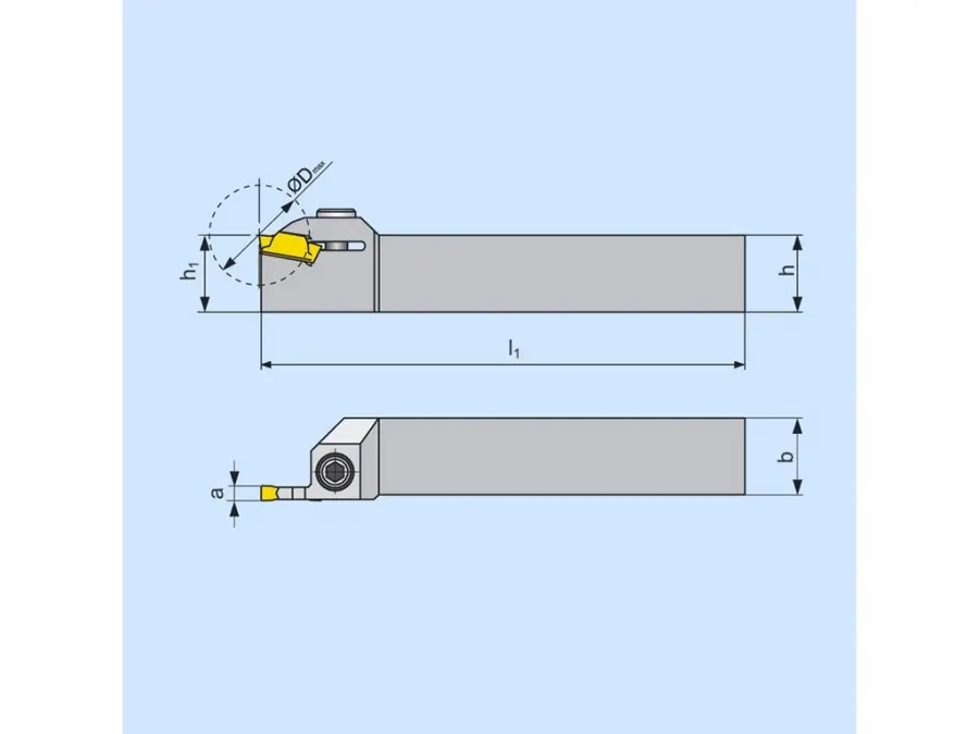 Soustružnický nůž pro upichování, zapichování, kopírování 86001686 / 6760381 GFM(RL) EXT D1 -S- PRAMET