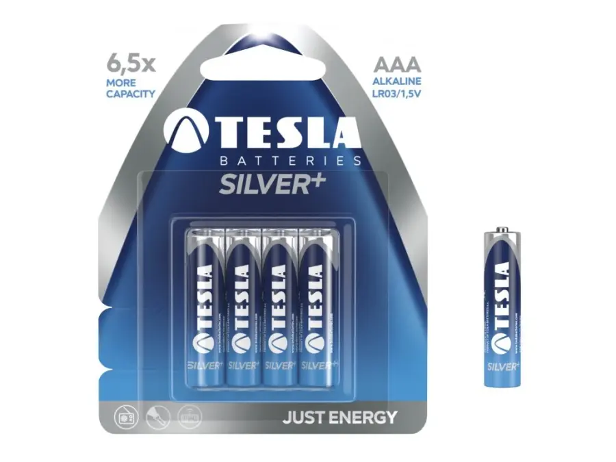 Baterie TESLA AAA Silver+, mikrotužková, 4ks b1/120