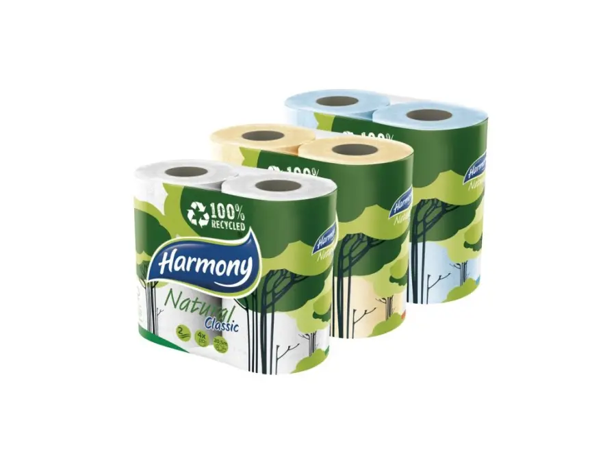 Toaletní papír, recykl, 2 vrstvý, 4ks b1/14
