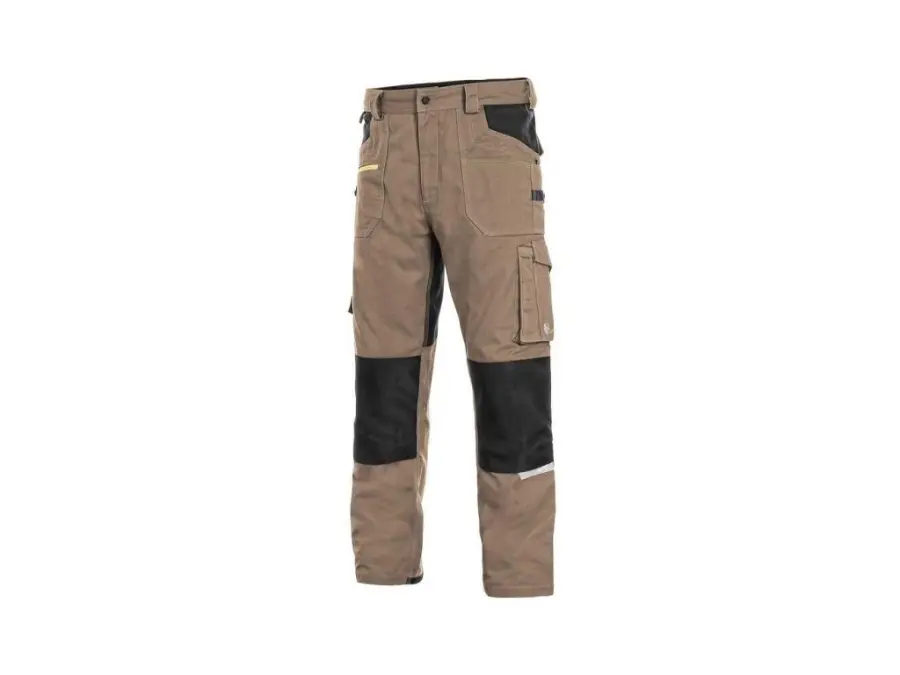 Kalhoty CXS STRETCH, pánské, béžovo-černé, vel. 50 b1/20