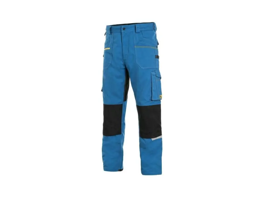 Kalhoty CXS STRETCH, 170-176cm, pánská, středně modrá-černá, vel. 54