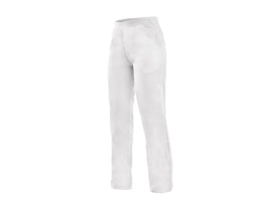 Kalhoty DARJA, dámské, bílé, pevný pas, vel. 50 b1/20
