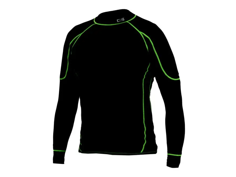 Tričko REWARD, funkční, dlouhý rukáv, dětské, černo-zelené, vel. 13 b1/50