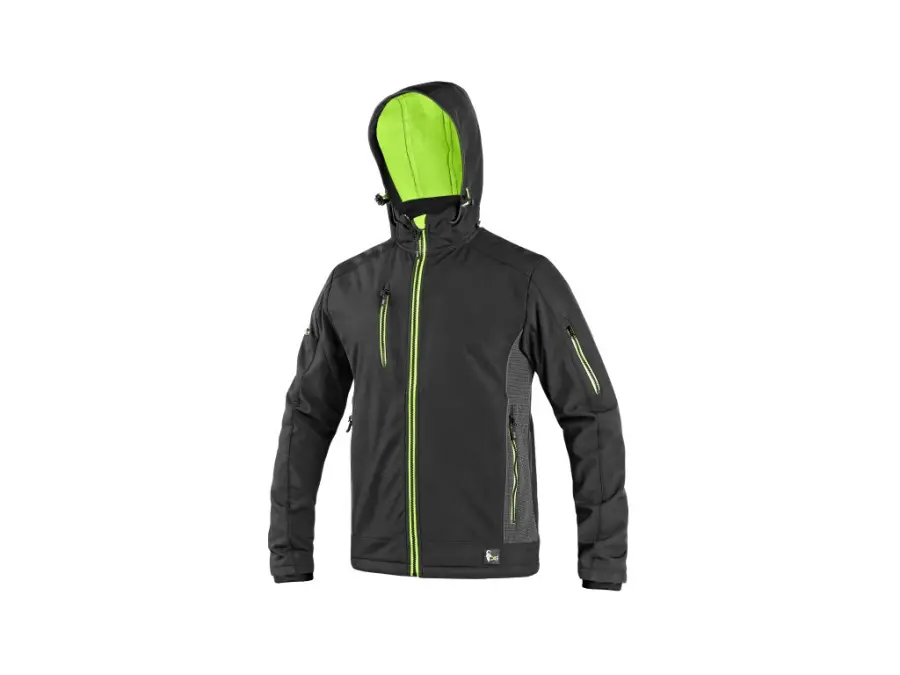 Bunda DURHAM, pánská, černo-žlutá, vel. 4XL b1/10