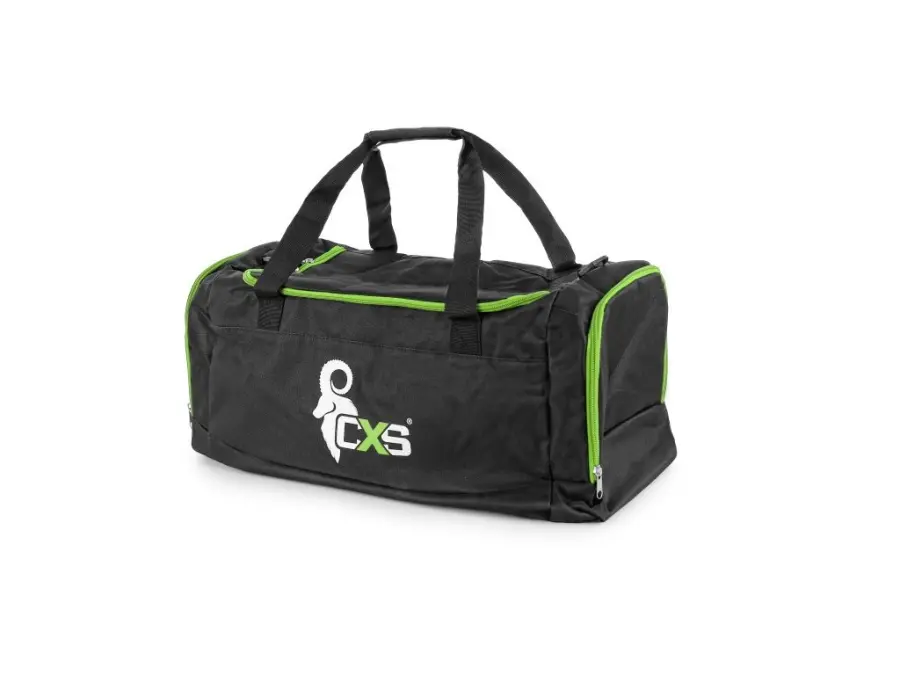 Reklamní sportovní taška CXS 75x37,5x37,5 cm, černo - zelená b1/10