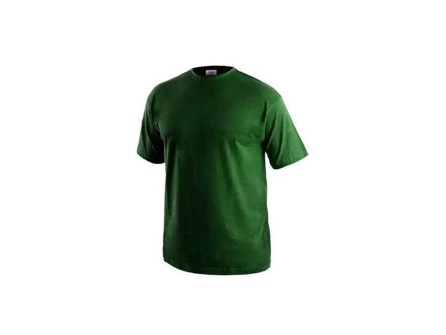 Tričko DANIEL, krátký rukáv, lahvově zelené, vel. XL