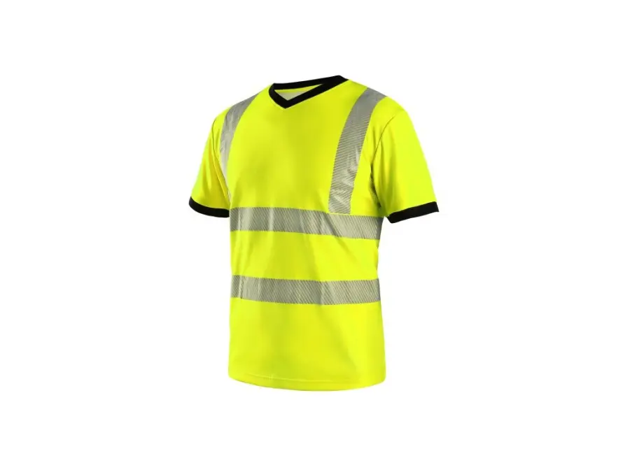 Tričko CXS RIPON, výstražné, pánské, žluto - černé, vel. L