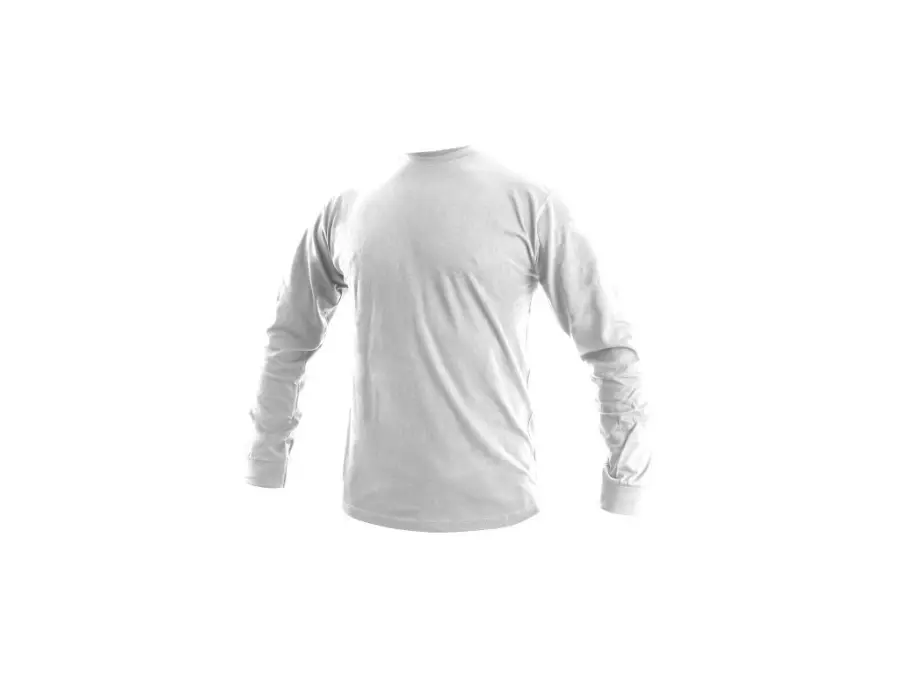 Tričko PETR, dlouhý rukáv, bílé, vel. S