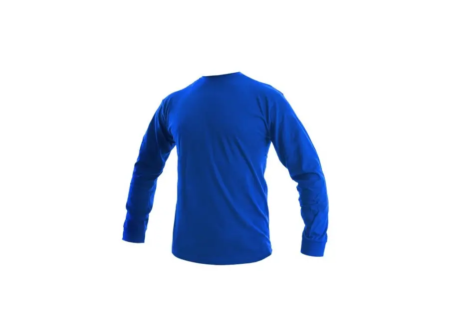 Tričko PETR, dlouhý rukáv, středně modré, vel. 2XL