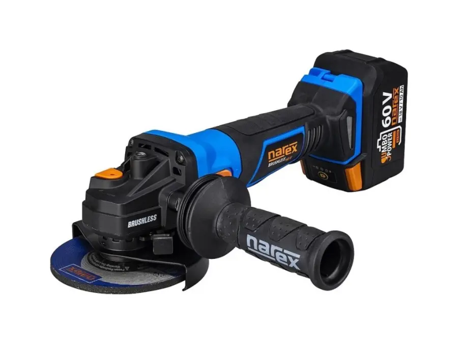 ABU 125-620 B Úhlová bruska AKU125mm,1000W, 9000ot/min 2x AP610 3,0Ah + AN600 SYS TL3 MIDI