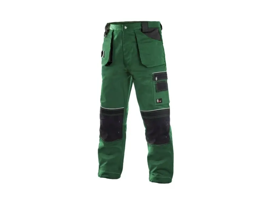 Kalhoty do pasu ORION TEODOR, pánské, zeleno-černé