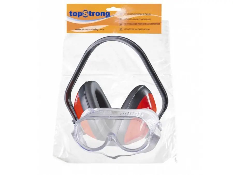 Ochranné brýle a chránič sluchu 2 ks/sada TS