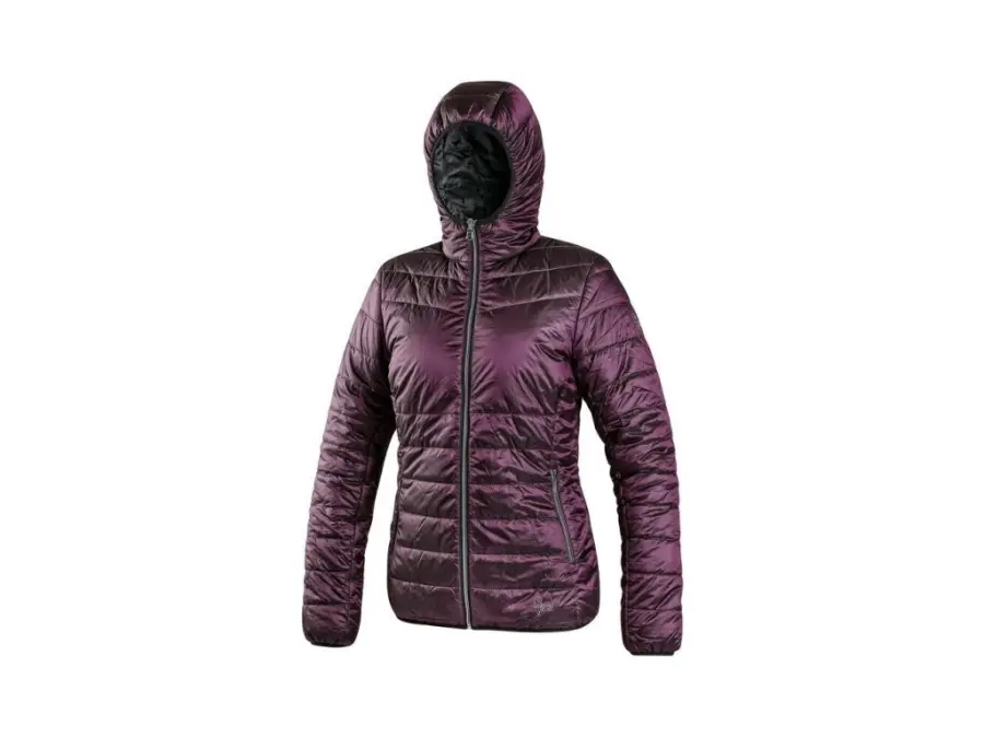 Bunda CXS OCEANIA, zimní, dámská, oboustranná, fialovo - černá, vel. XL