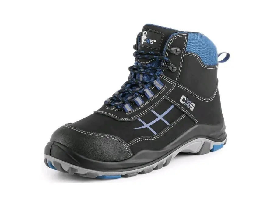 Obuv kotníková CXS DOG BOXER O2, modro - černá, vel. 48