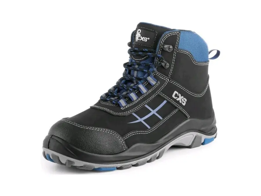 Obuv kotníková CXS DOG BOXER S3, modro - černá, vel. 43