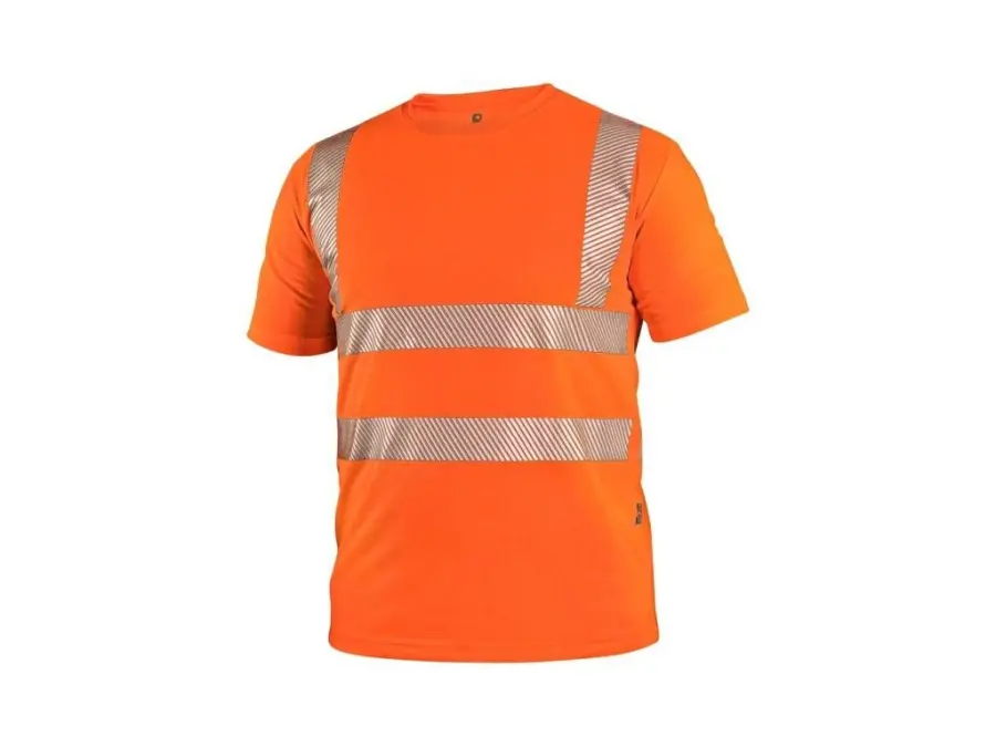 Tričko BANGOR, výstražné, pánské, oranžové, vel. XL