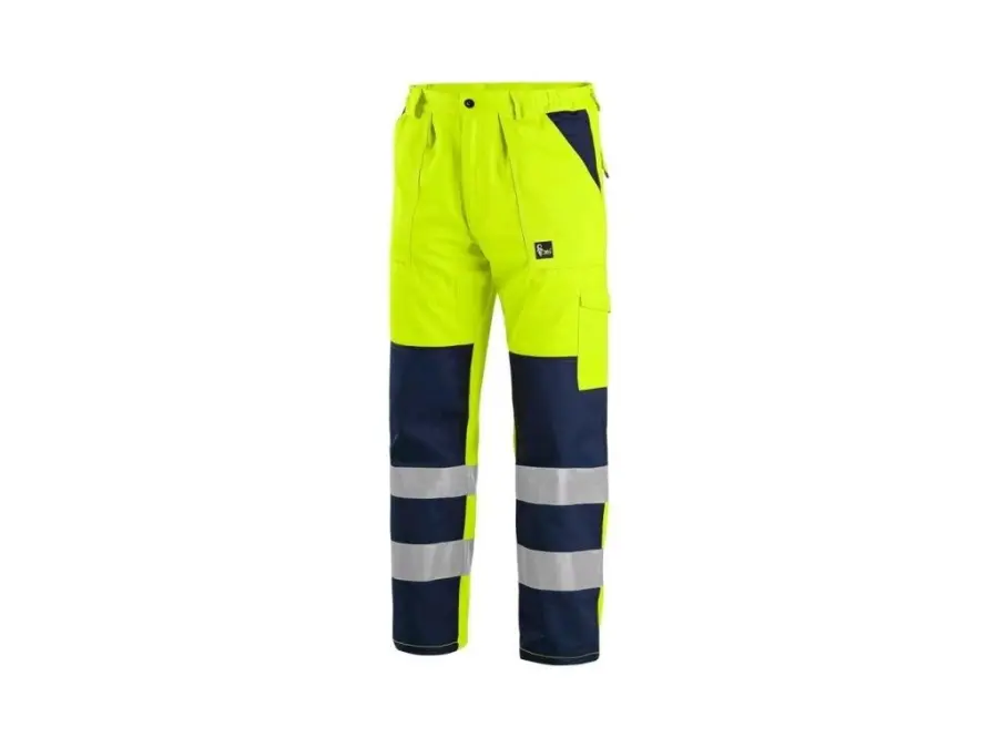 Kalhoty CXS NORWICH, výstražné, pánské, žluto-modré, vel. 66