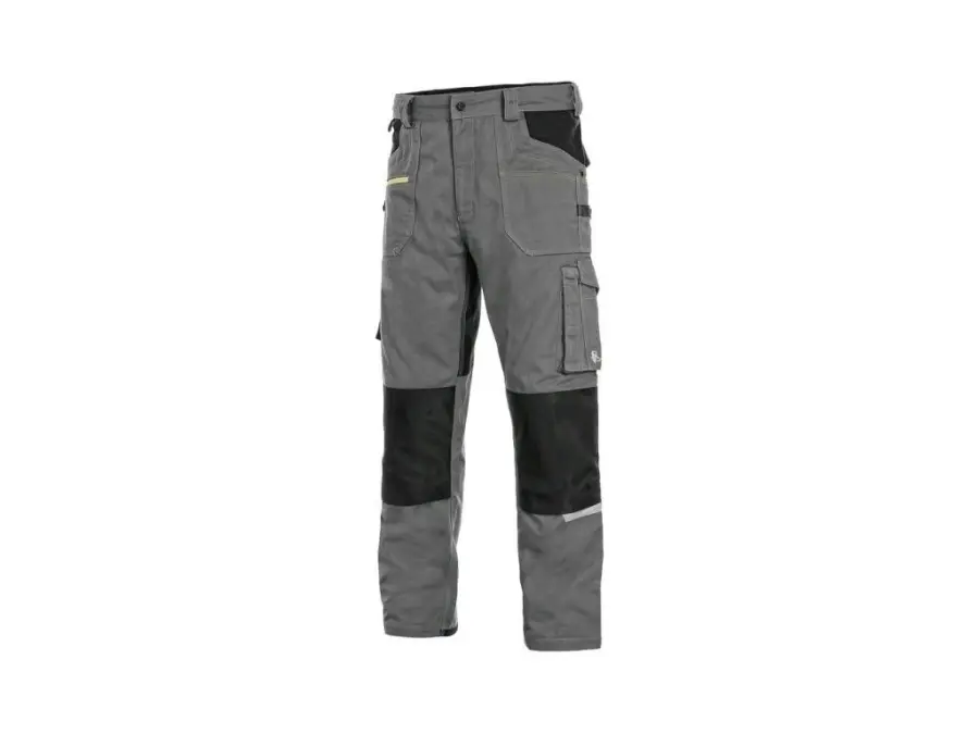 Kalhoty CXS STRETCH, 170-176cm, pánské, šedo-černé