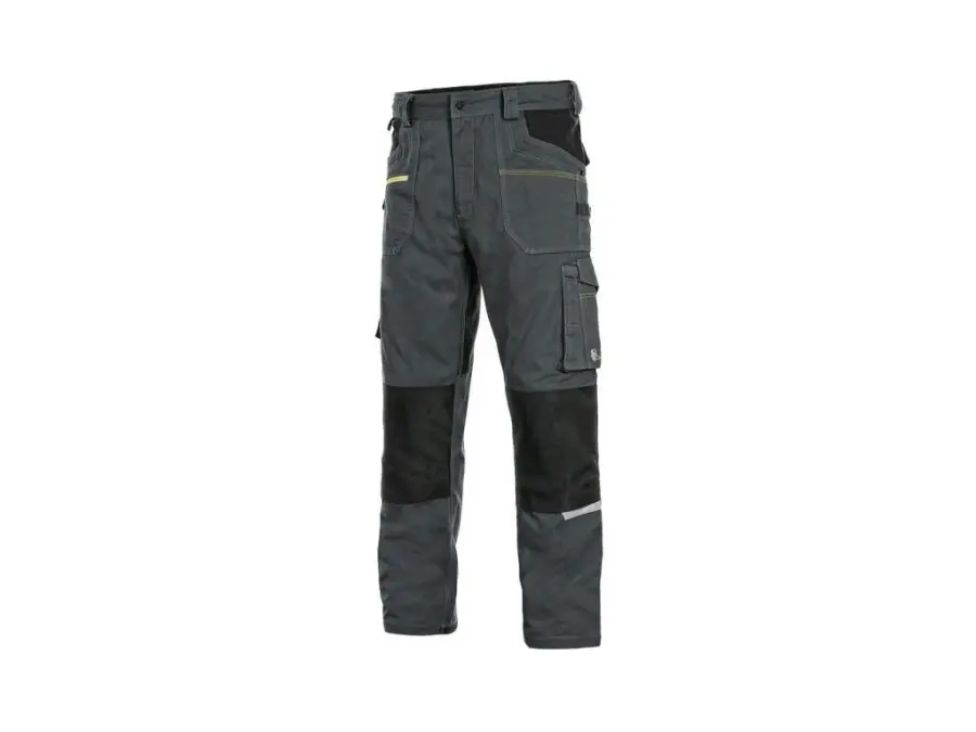 Kalhoty do pasu CXS STRETCH, pánské, tmavě šedá-černá, vel. 58 b1/20