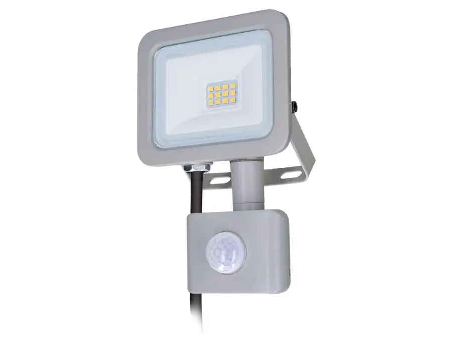 LED reflektor Home se sensorem, 10W, 750lm, 4000K, IP44, šedý b40
