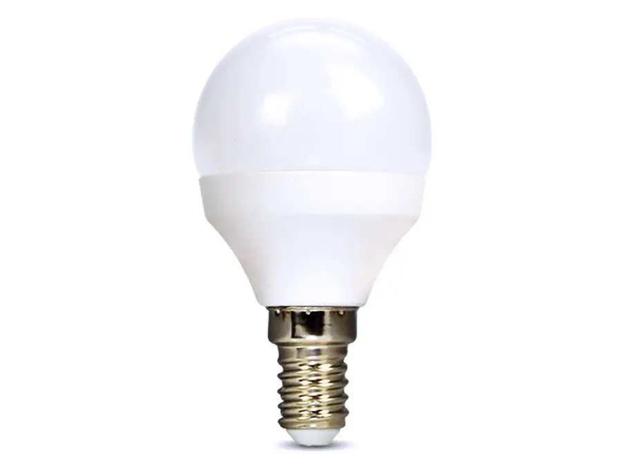 LED žárovka, miniglobe, 4W, E14, 3000K, 340lm, bílé provedení b100