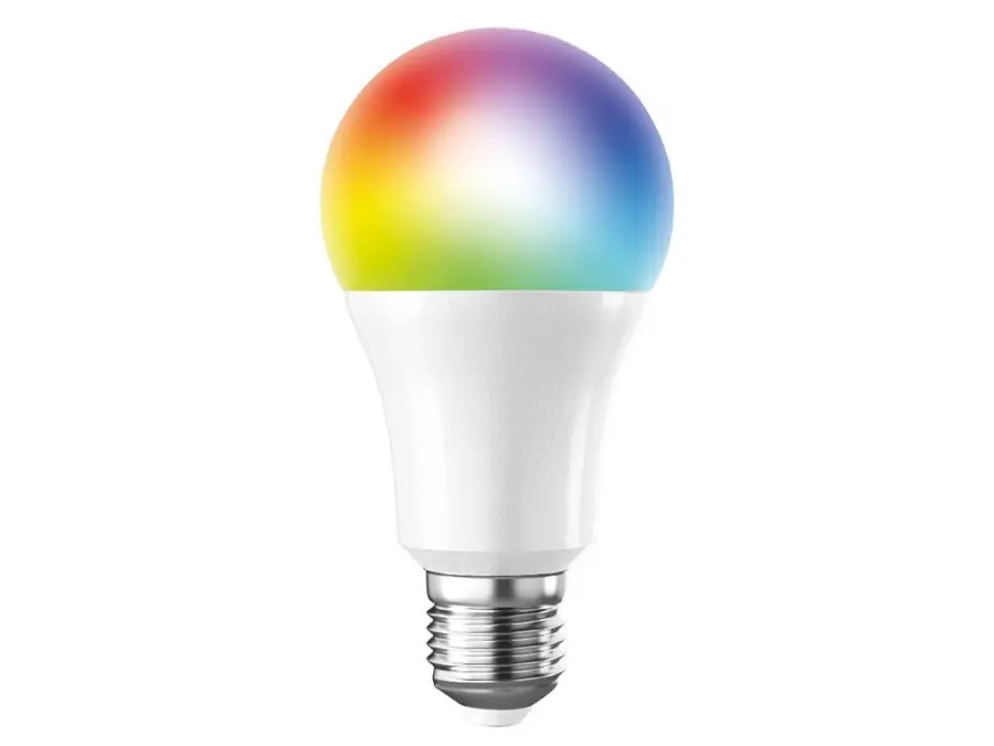 LED SMART WIFI žárovka, klasický tvar, 10W, E27, RGB, 270°, 900lm b100