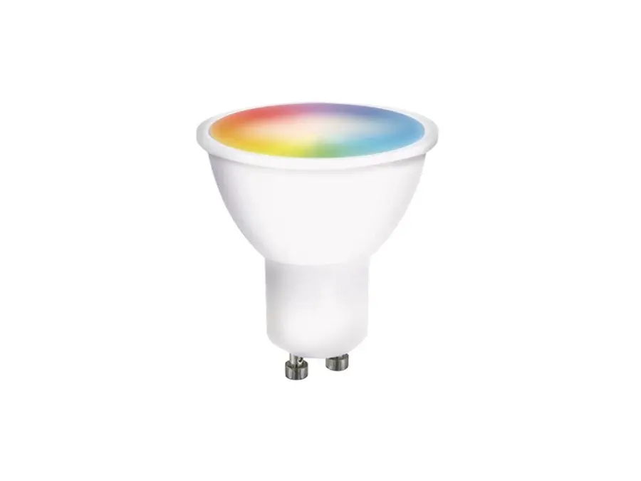 LED SMART WIFI žárovka, GU10, 5W, RGB, 425lm b100