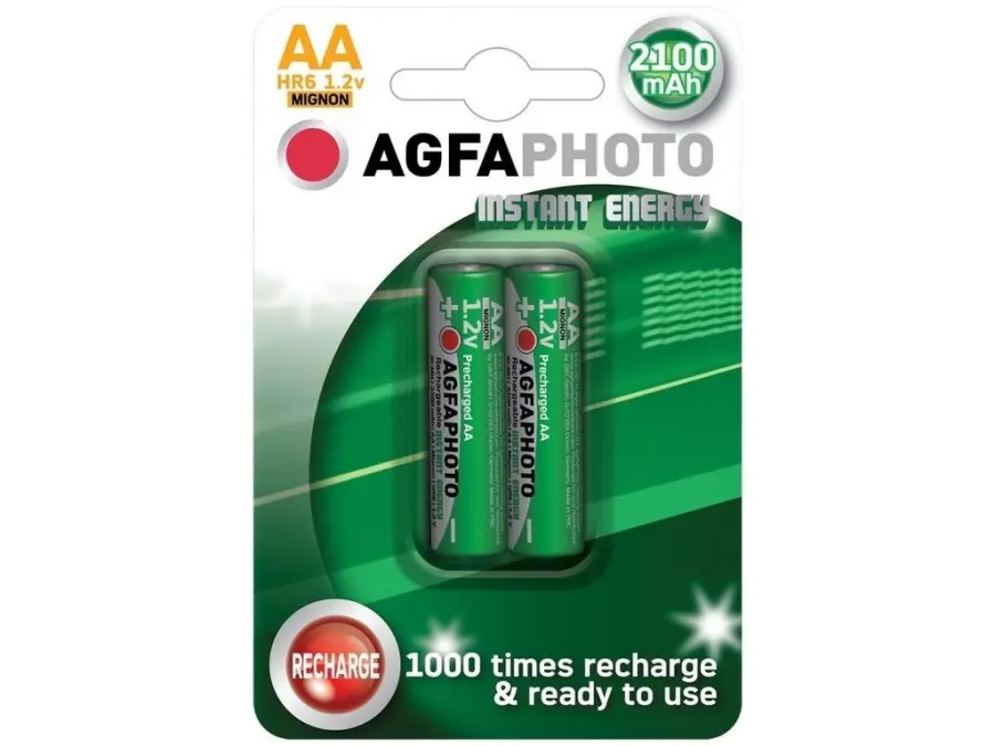 Přednabitá Baterie AA, 2100Mah, 2Ks