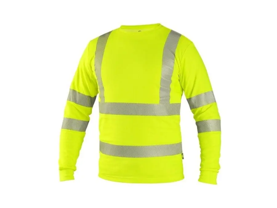 Tričko CXS OLDHAM, dlouhý rukáv, výstražné, pánské, žluté, vel. XL b1/20