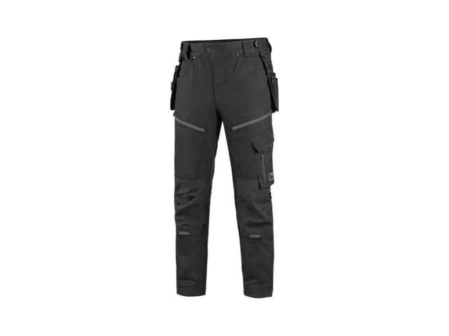 Kalhoty CXS LEONIS, pánské, černé s šedými doplňky, vel. 48 b1/10