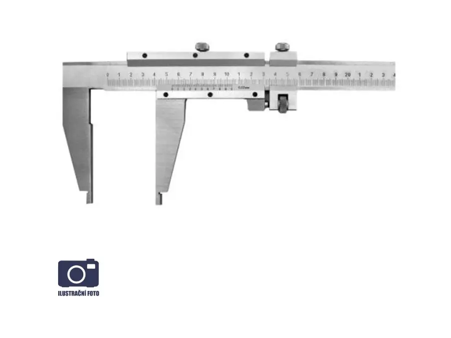 Měřítko posuvné analogové 0-300mm/0,02mm délka čelistí 80mm