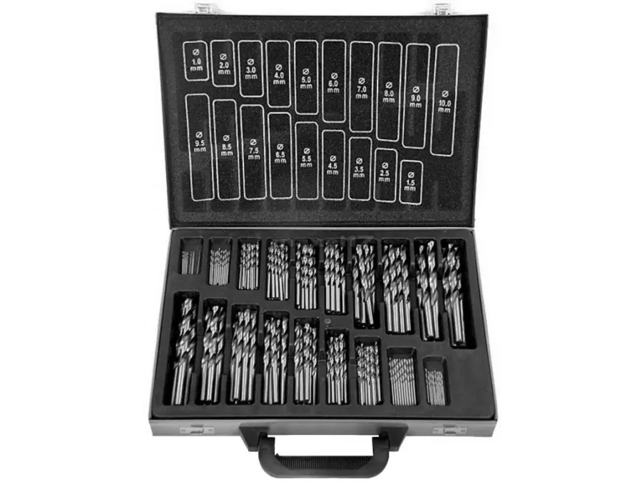 Prodejní box s vrtáky 338RN HSS 170kusů 1-10mm x 0,5mm