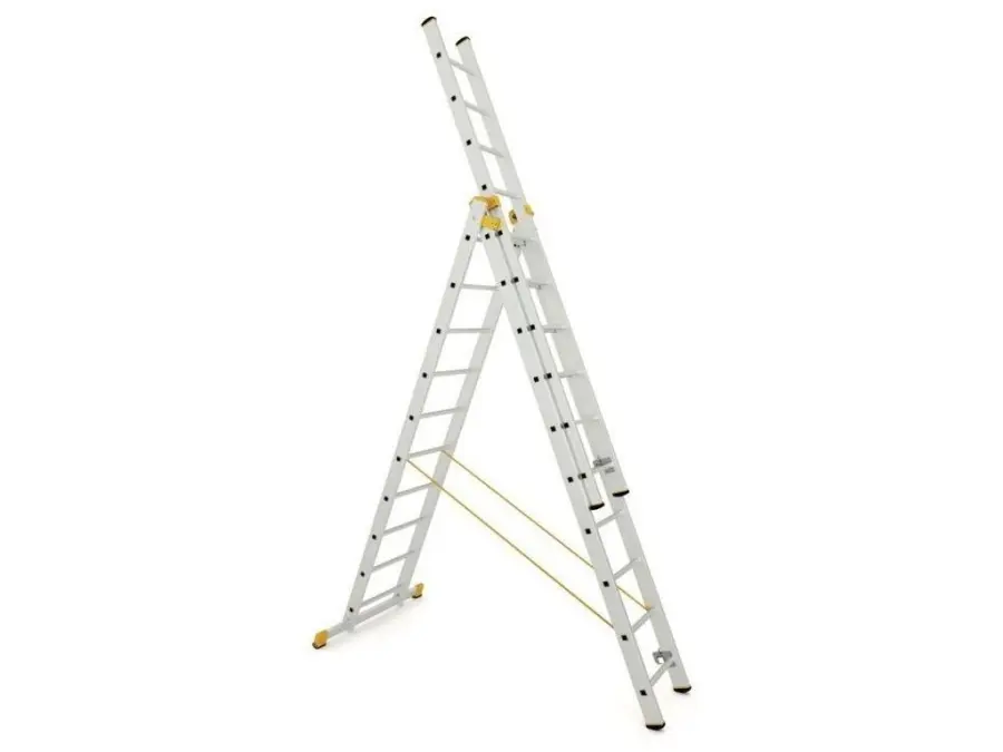 Žebřík trojdílný univerzální 242/525cm Forte 3x8 příček 14,9kg