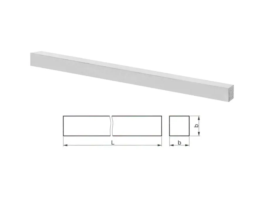 RADECO 5x5x100mm HSSECo10 polotovar nože - čtverec