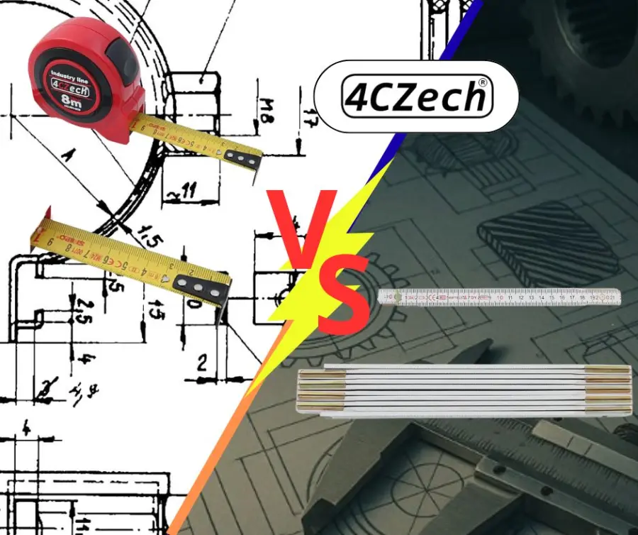 Svinovací metr s brzdou vs. Skládací metr